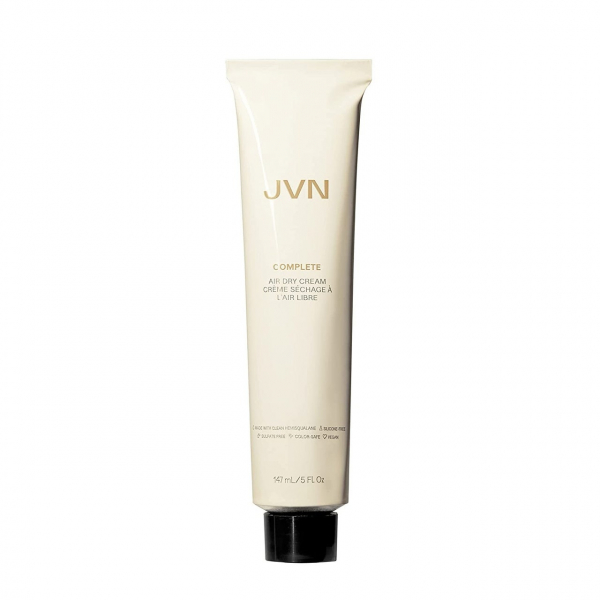 JVN Pride Air Dry Cream pale yellow beige tube with black cap on white background