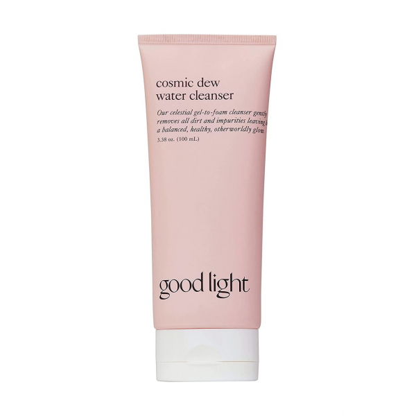 Good Light Cosmic Dew Water Cleanser light pink tube with white cap on white background